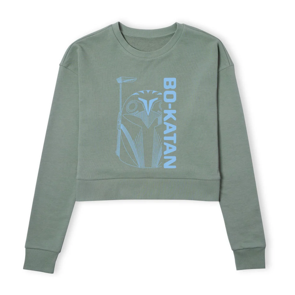 Star Wars The Mandalorian Bo-Katan Women's Cropped Sweatshirt - Khaki - XS Afbeelding 1