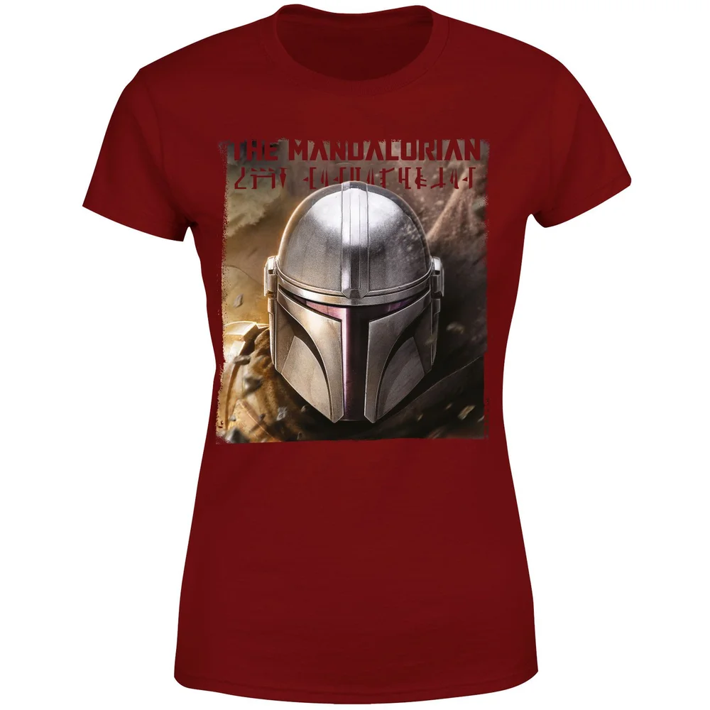 Star Wars The Mandalorian Focus Women's T-Shirt - Burgundy - XS Afbeelding 1