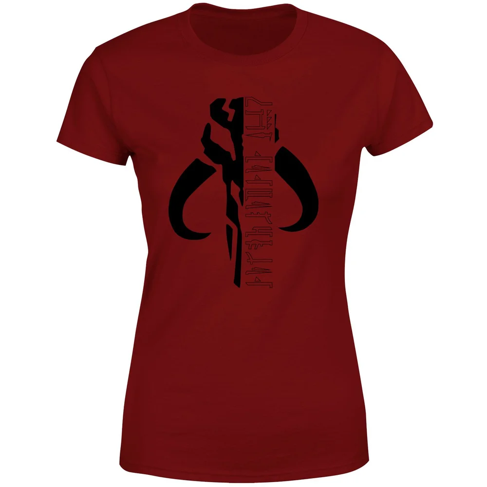 Star Wars The Mandalorian Mando Badge Women's T-Shirt - Burgundy - XS Afbeelding 1