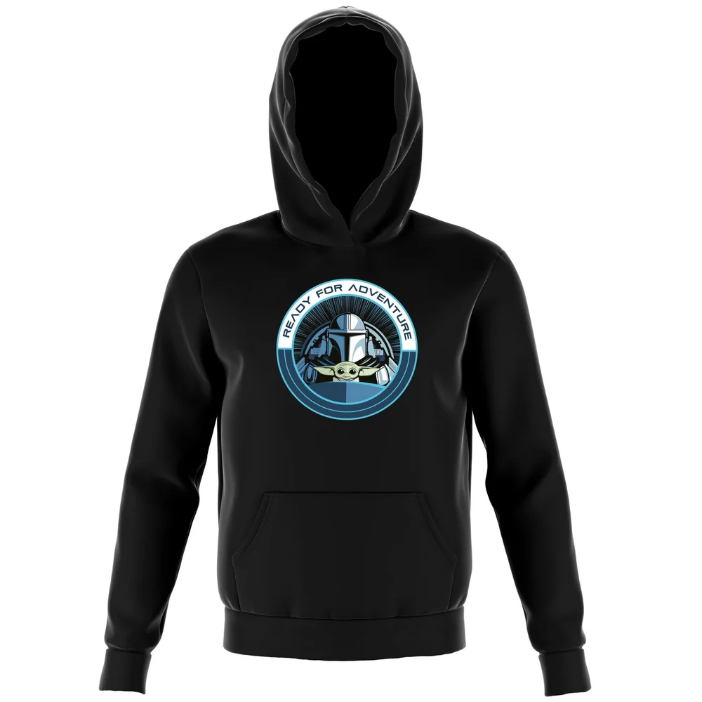 Star Wars The Mandalorian Ready For Adventure Kids' Hoodie - Green - 98/104 (3-4 jaar) Afbeelding 1