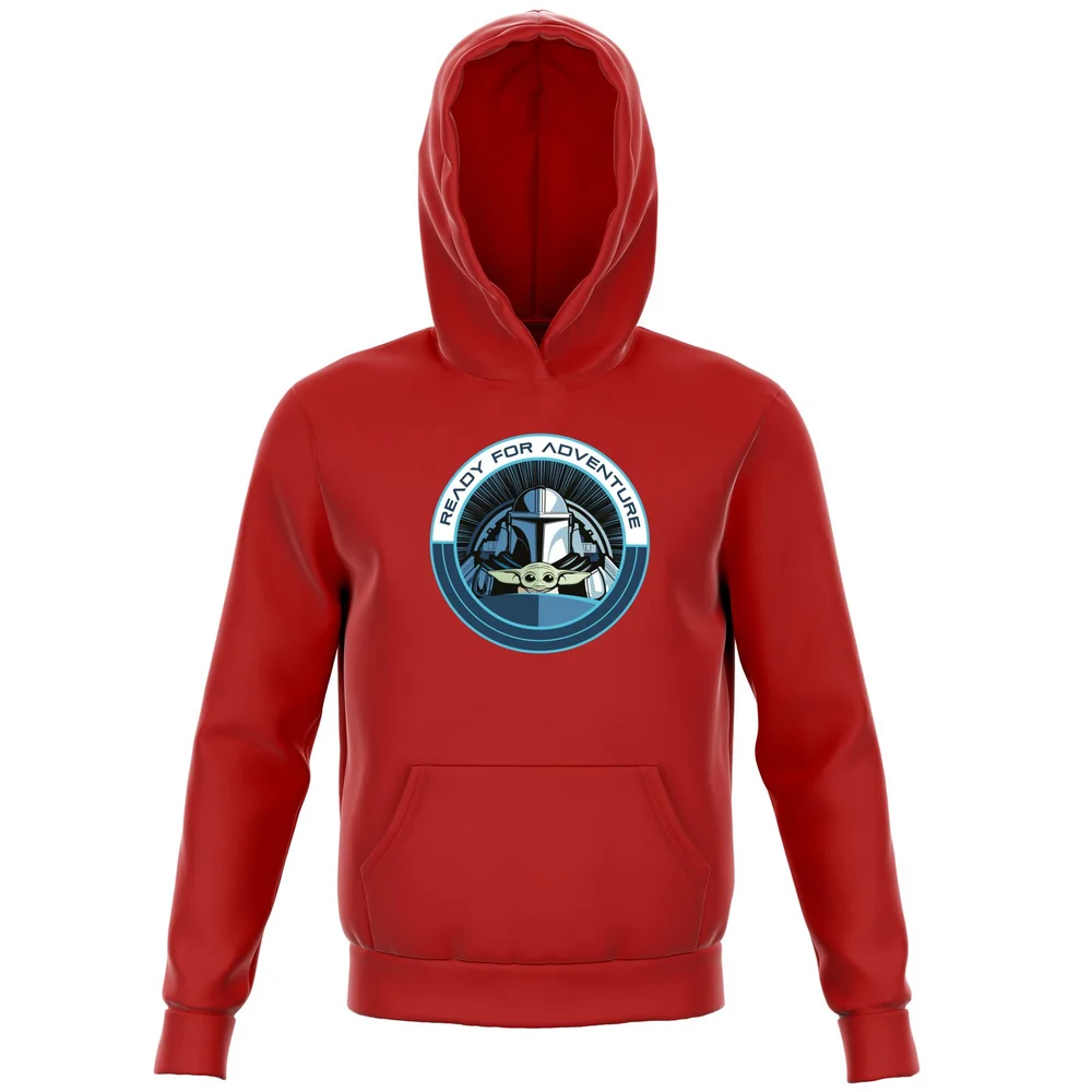 Star Wars The Mandalorian Ready For Adventure Kids' Hoodie - Green - 98/104 (3-4 jaar) Afbeelding 1