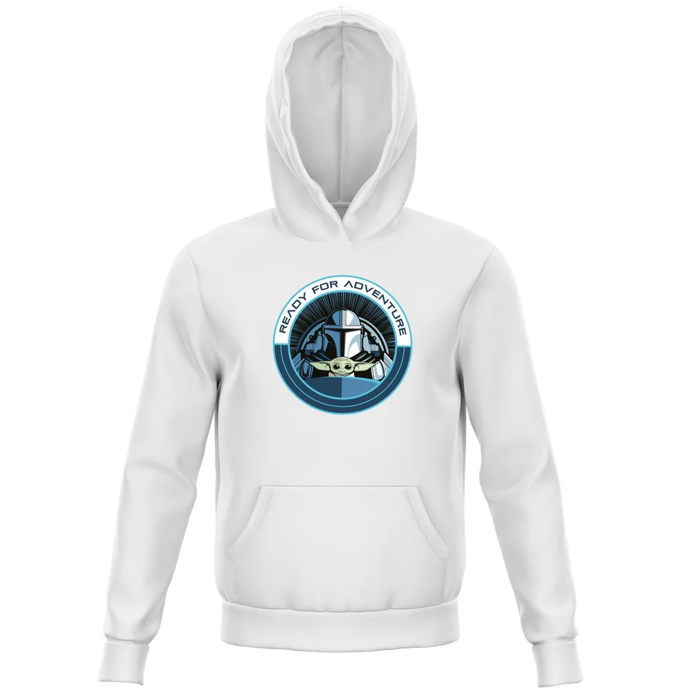 Star Wars The Mandalorian Ready For Adventure Kids' Hoodie - Green - 98/104 (3-4 jaar) Afbeelding 1