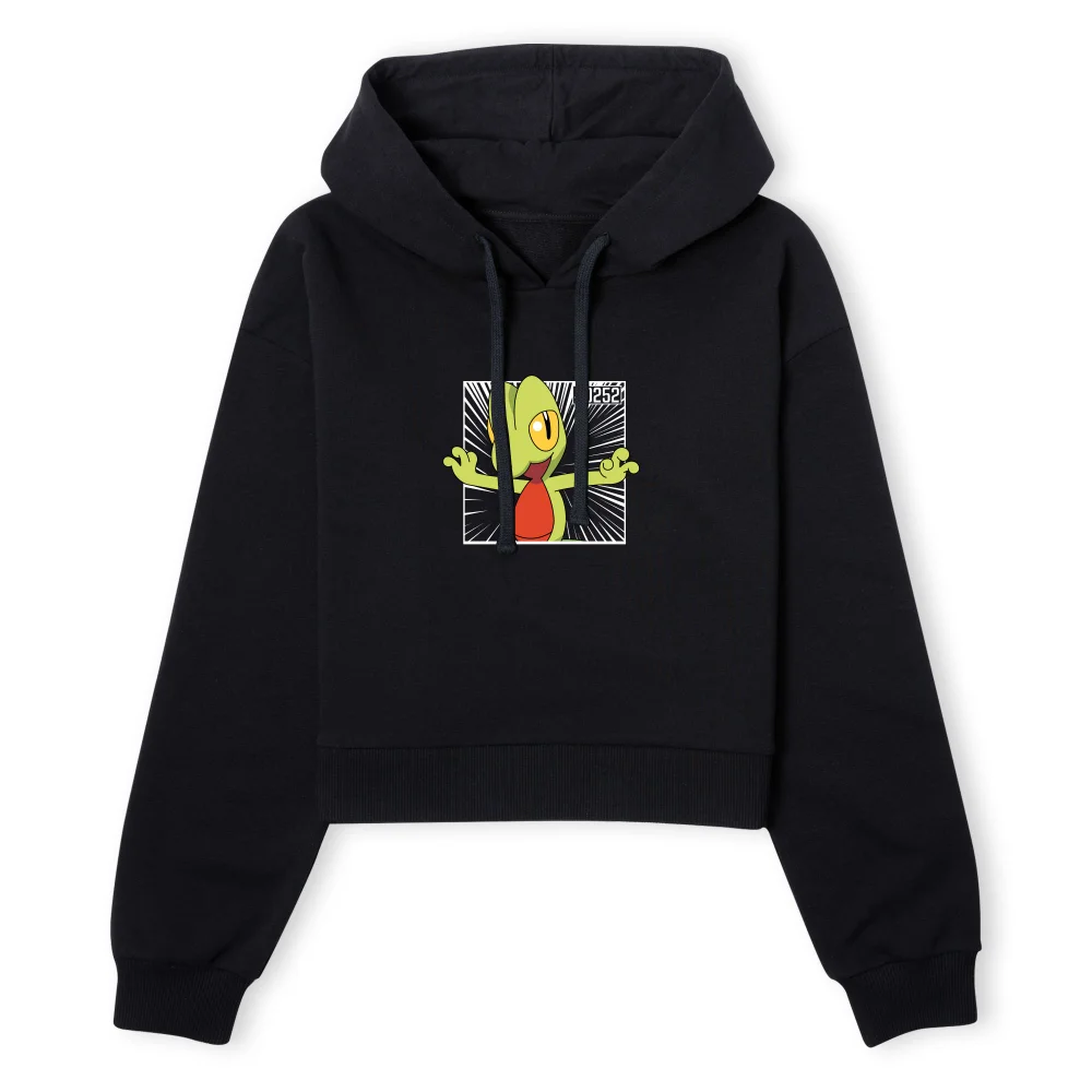 Pokemon Treecko Women's Cropped Hoodie - Black - XS Afbeelding 1