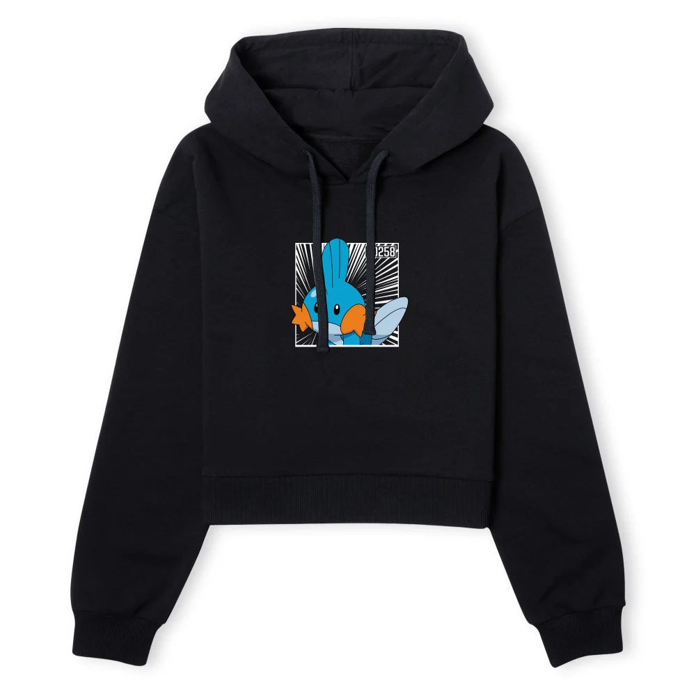 Pokemon Mudkip Women's Cropped Hoodie - Black - XS Afbeelding 1
