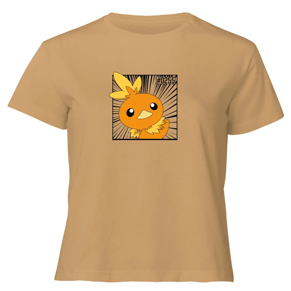 Pokemon Torchic Women's Cropped T-Shirt - Tan - XL Afbeelding 1