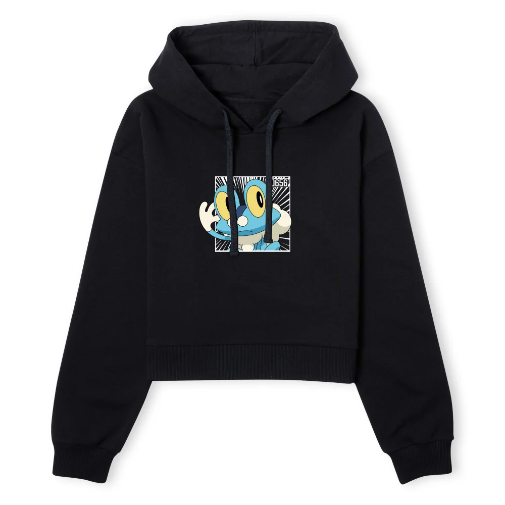 Pokemon Froakie Women's Cropped Hoodie - Black - XS Afbeelding 1