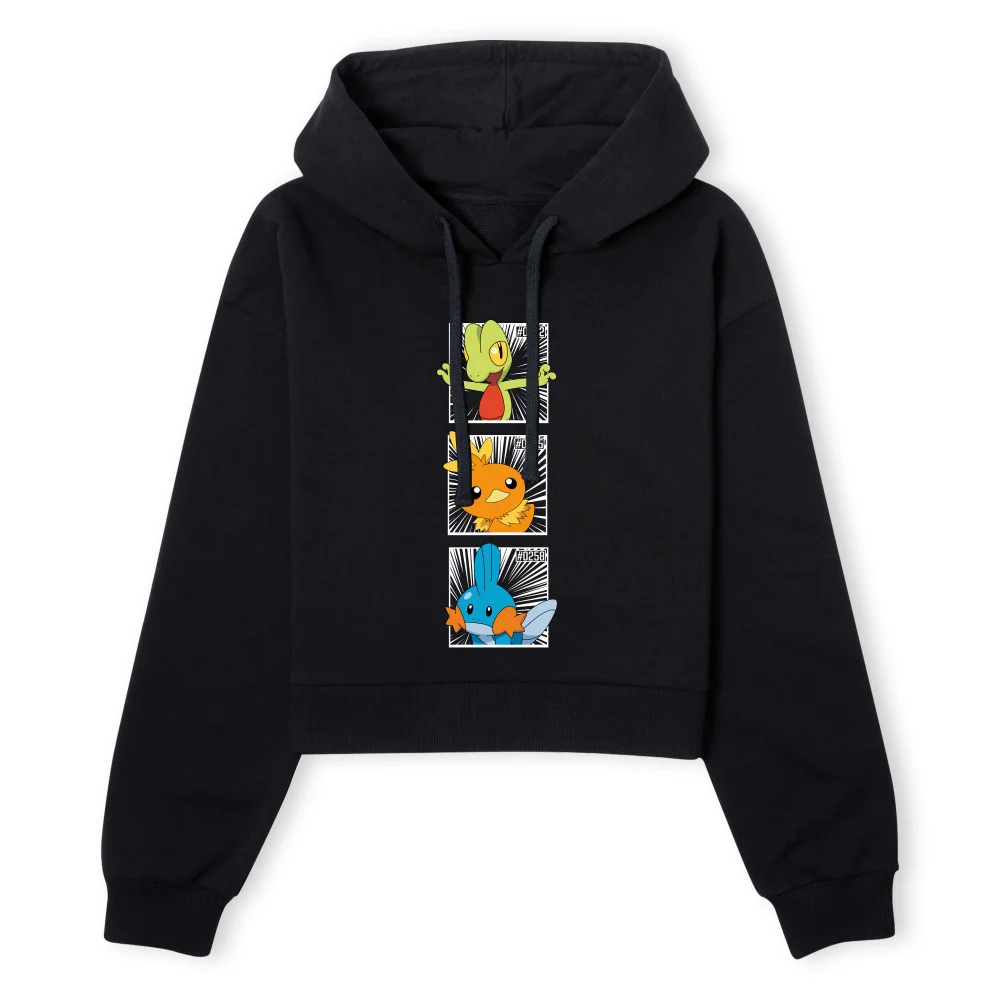 Pokemon Generation 3 Intro Women's Cropped Hoodie - Black - XS Afbeelding 1