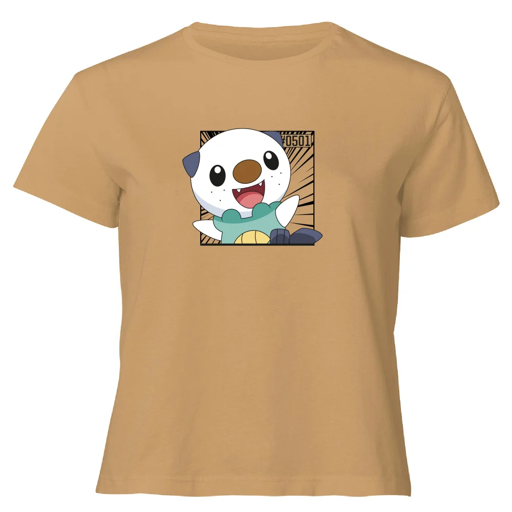 Pokemon Oshawott Women's Cropped T-Shirt - Tan - XL Afbeelding 1