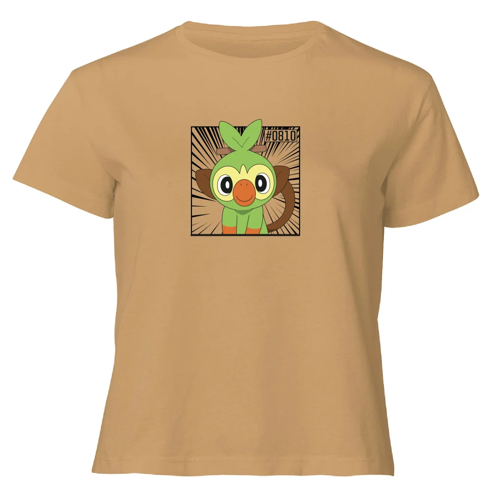 Pokemon Grookey Women's Cropped T-Shirt - Tan - XL Afbeelding 1