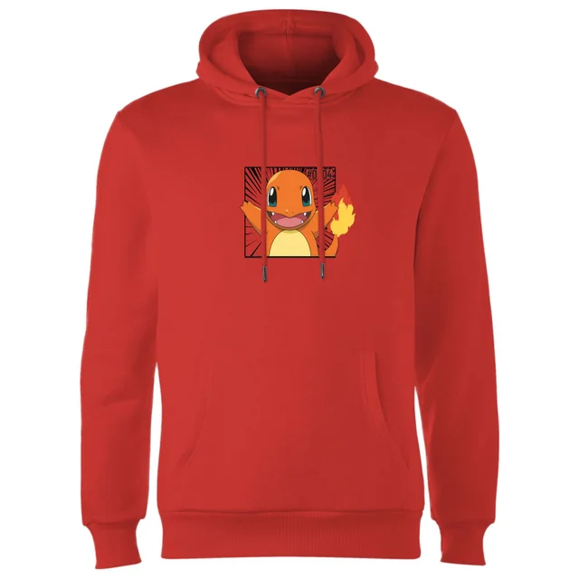 Pokémon Pokédex Charmander #0004 Hoodie - Red
