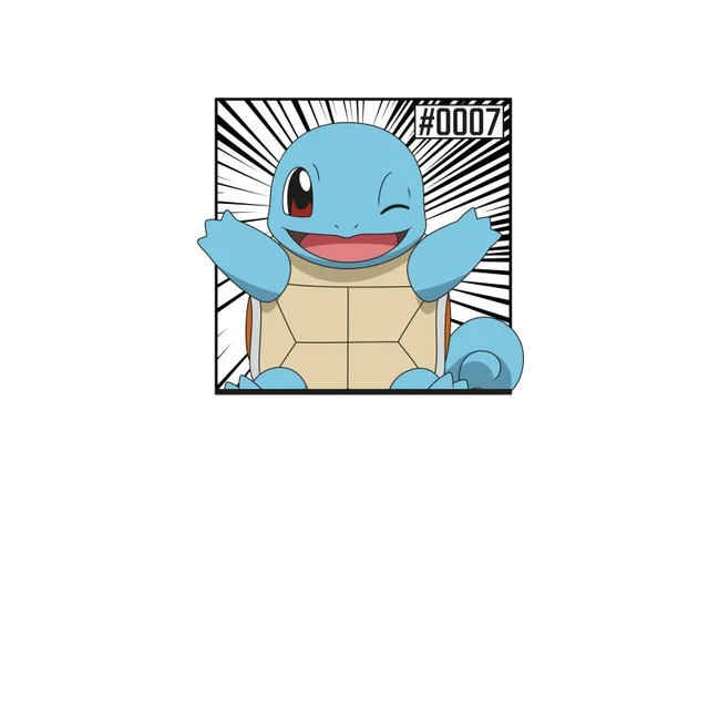 Pokémon Pokédex Squirtle #0007 Men's T-Shirt - White