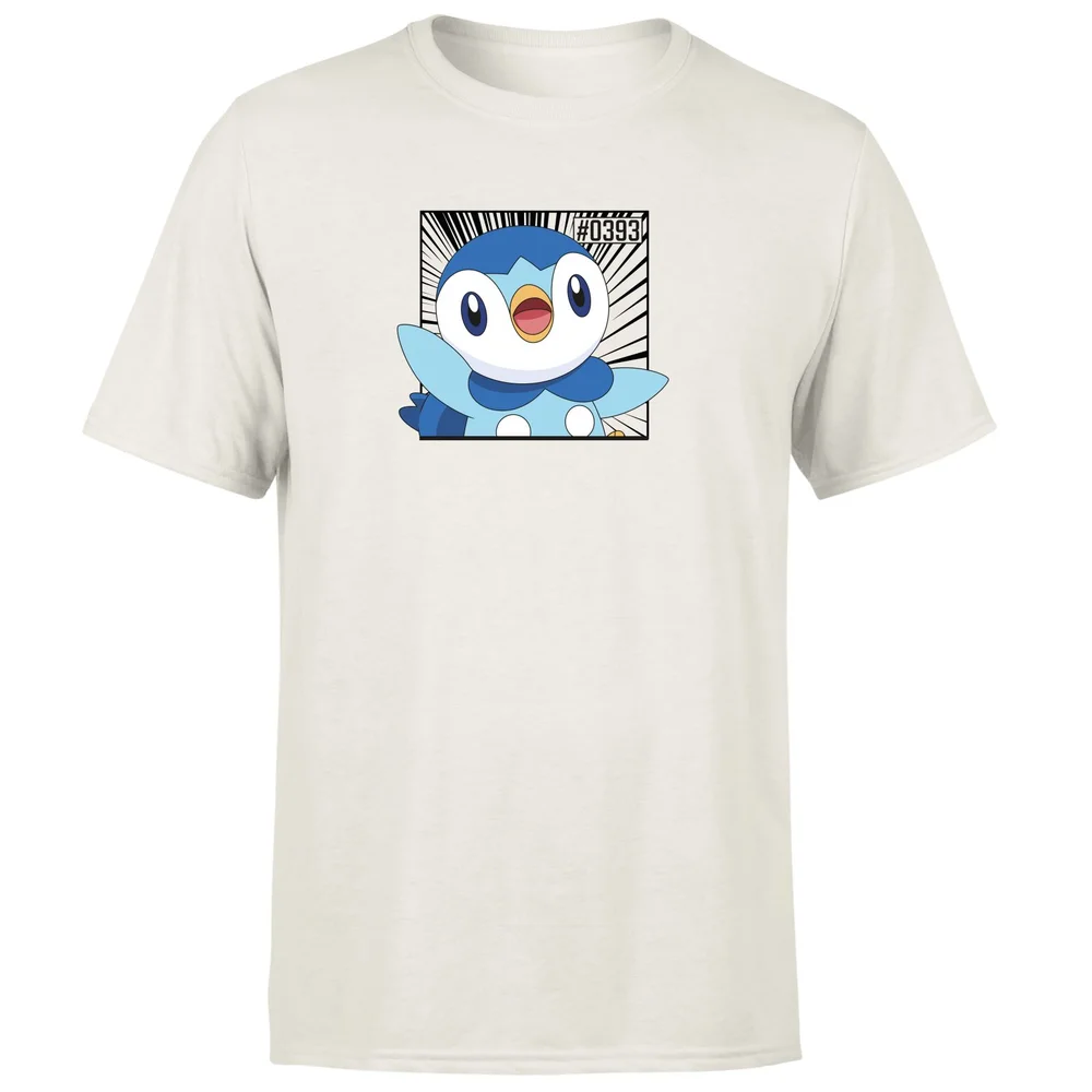 Pokemon Piplup Men's T-Shirt - Cream - L Afbeelding 1