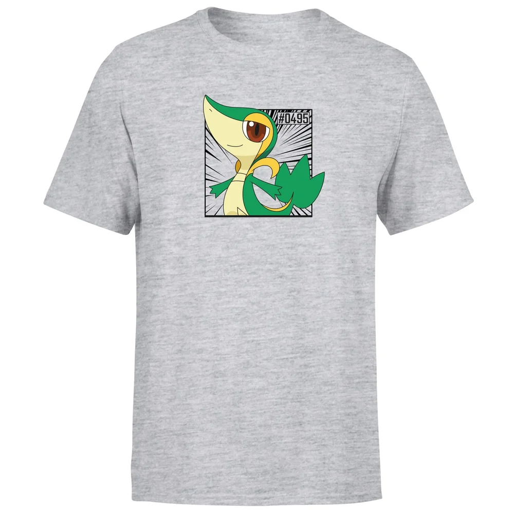Pokemon Snivy Men's T-Shirt - Grey - S Afbeelding 1