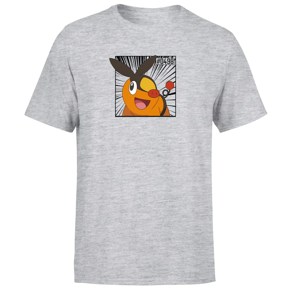 Pokemon Tepig Men's T-Shirt - Grey - S Afbeelding 1