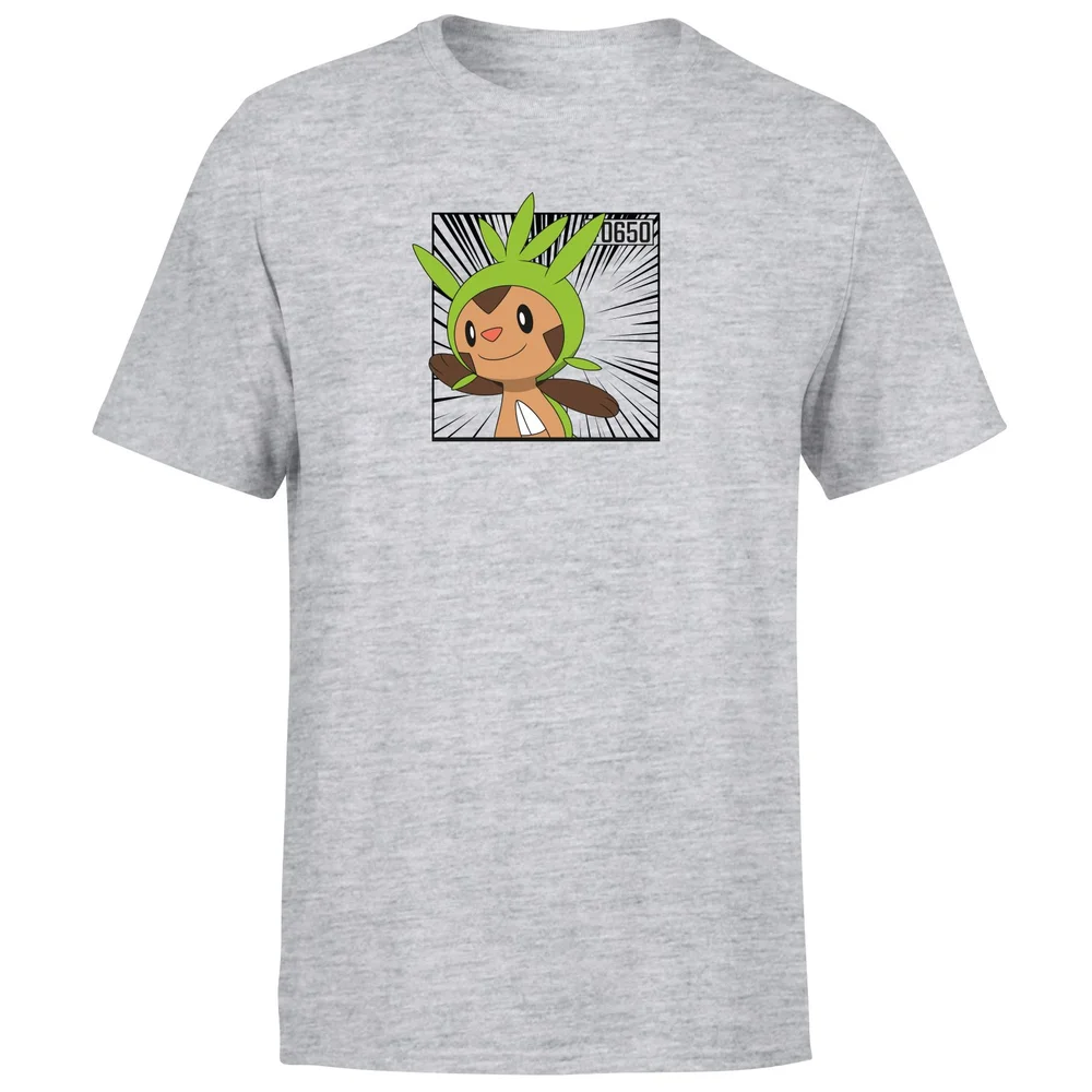 Pokemon Chespin Men's T-Shirt - Grey - S Afbeelding 1