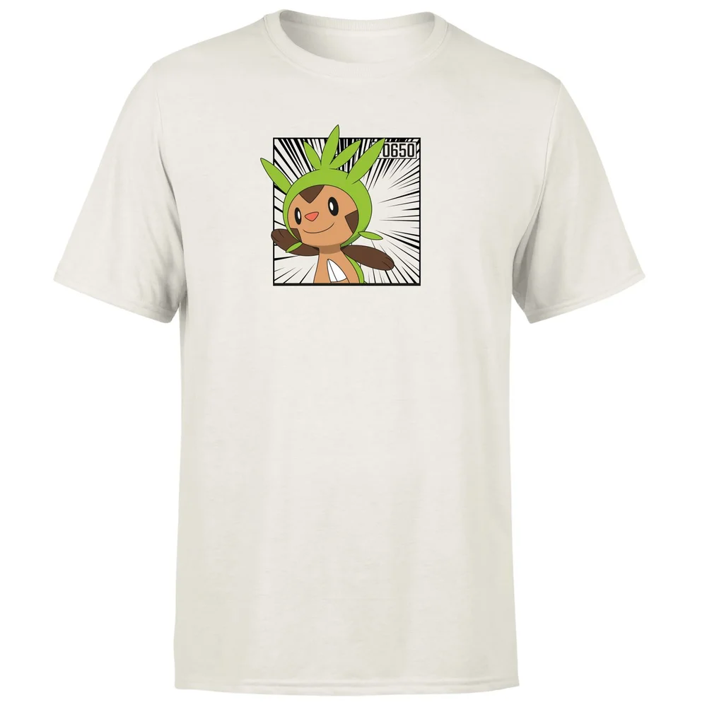 Pokemon Chespin Men's T-Shirt - Cream - L Afbeelding 1