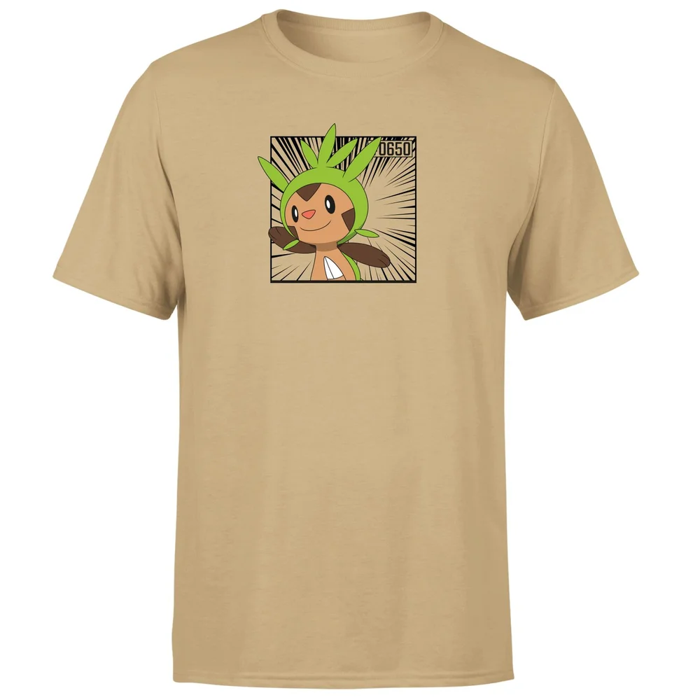 Pokemon Chespin Men's T-Shirt - Tan - S Afbeelding 1