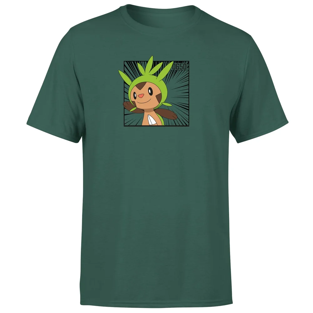 Pokemon Chespin Men's T-Shirt - Green - S Afbeelding 1