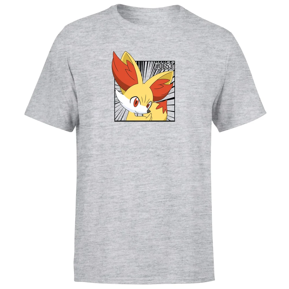 Pokemon Fennekin Men's T-Shirt - Grey - S Afbeelding 1