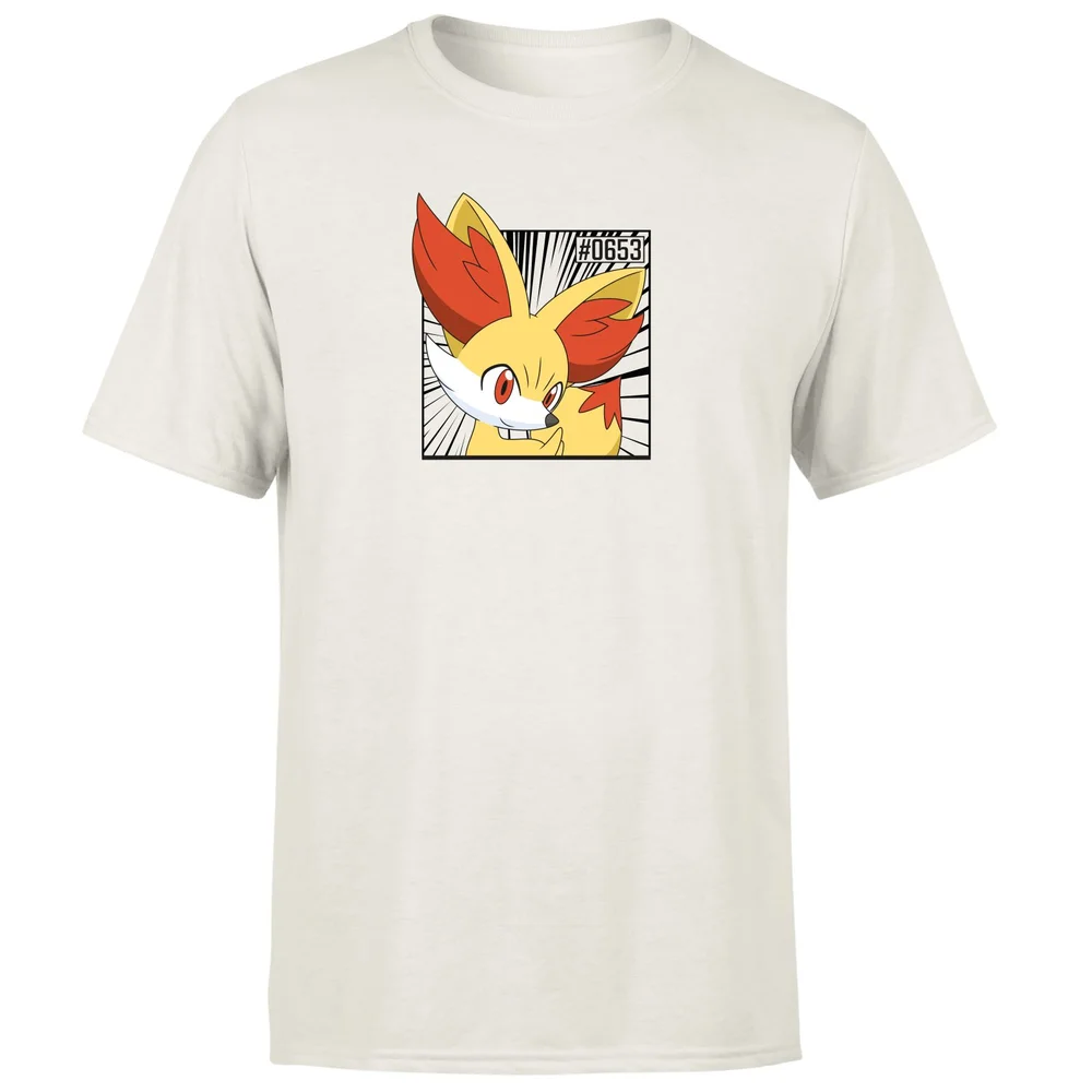 Pokemon Fennekin Men's T-Shirt - Cream - L Afbeelding 1