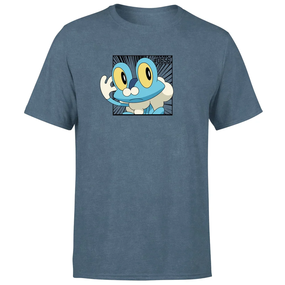 Pokemon Froakie Men's T-Shirt - Navy Acid Wash - S Afbeelding 1