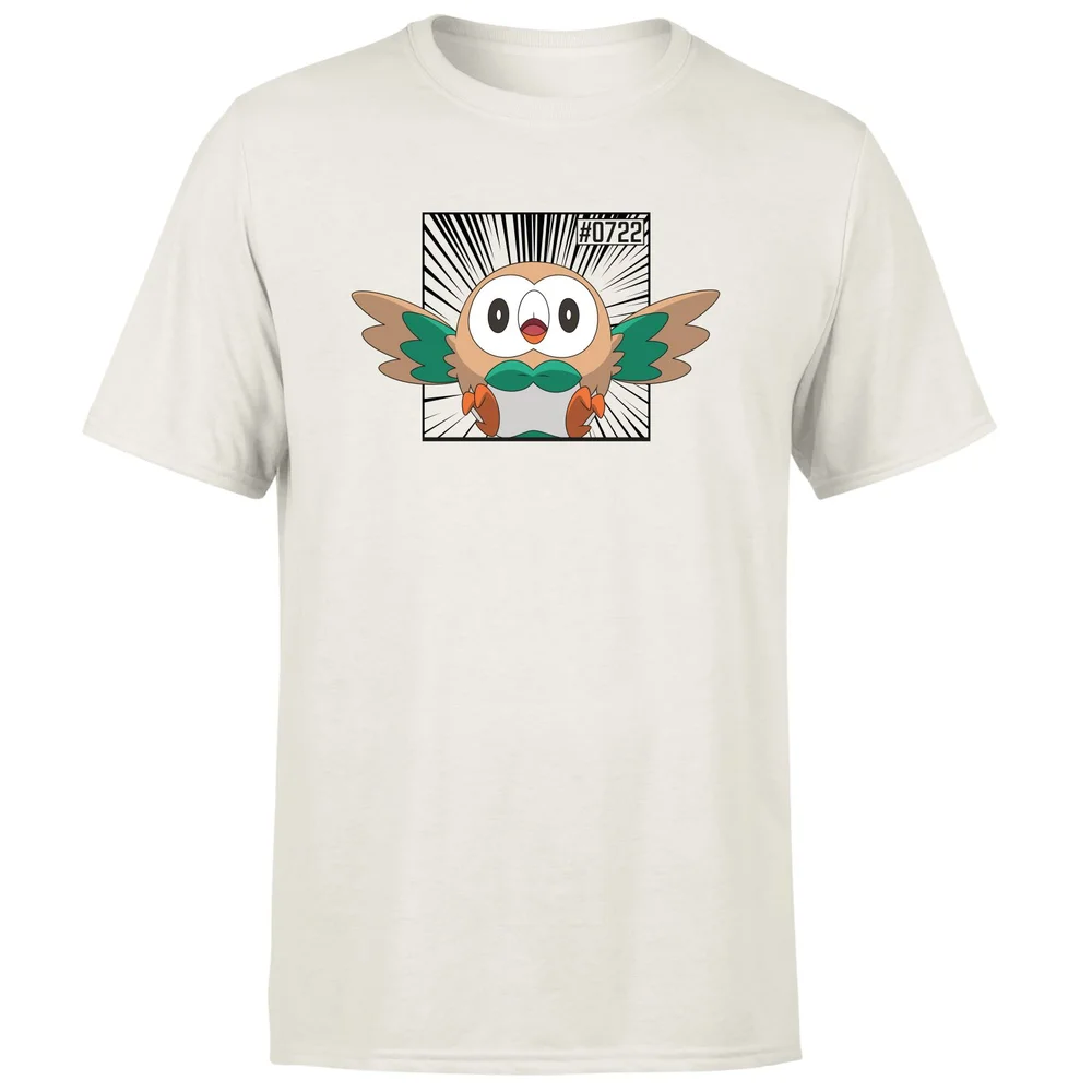 Pokemon Rowlet Men's T-Shirt - Cream - L Afbeelding 1