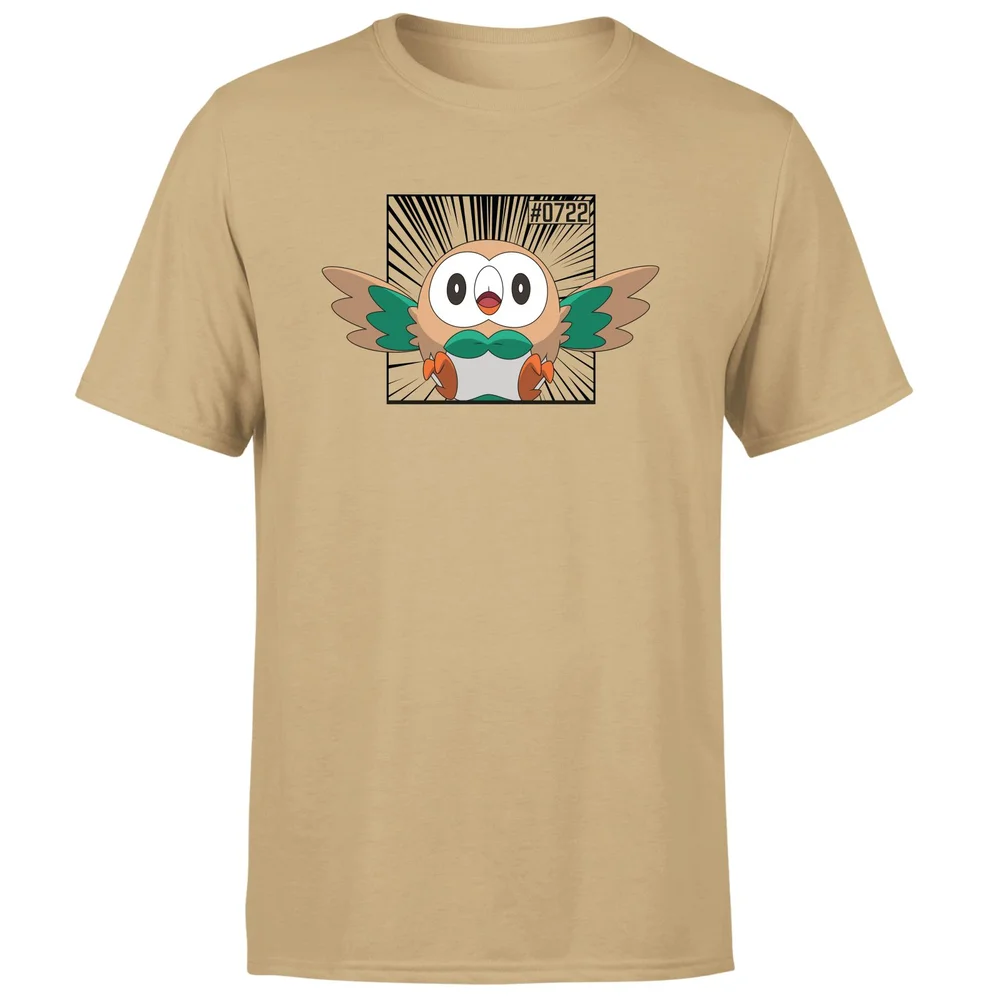 Pokemon Rowlet Men's T-Shirt - Tan - S Afbeelding 1