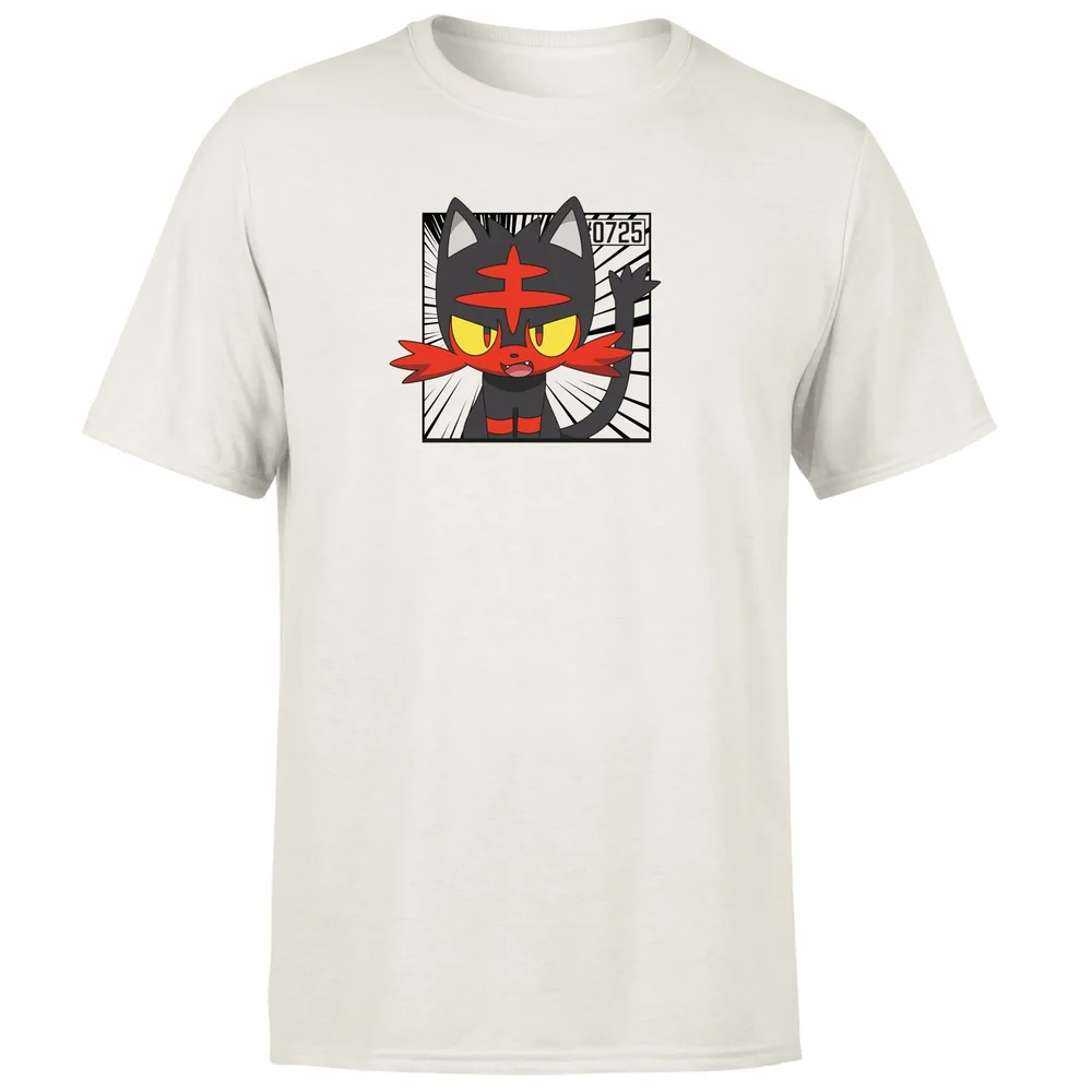 Pokemon Litten Men's T-Shirt - Cream - L Afbeelding 1
