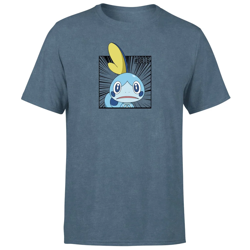 Pokemon Sobble Men's T-Shirt - Navy Acid Wash - S Afbeelding 1