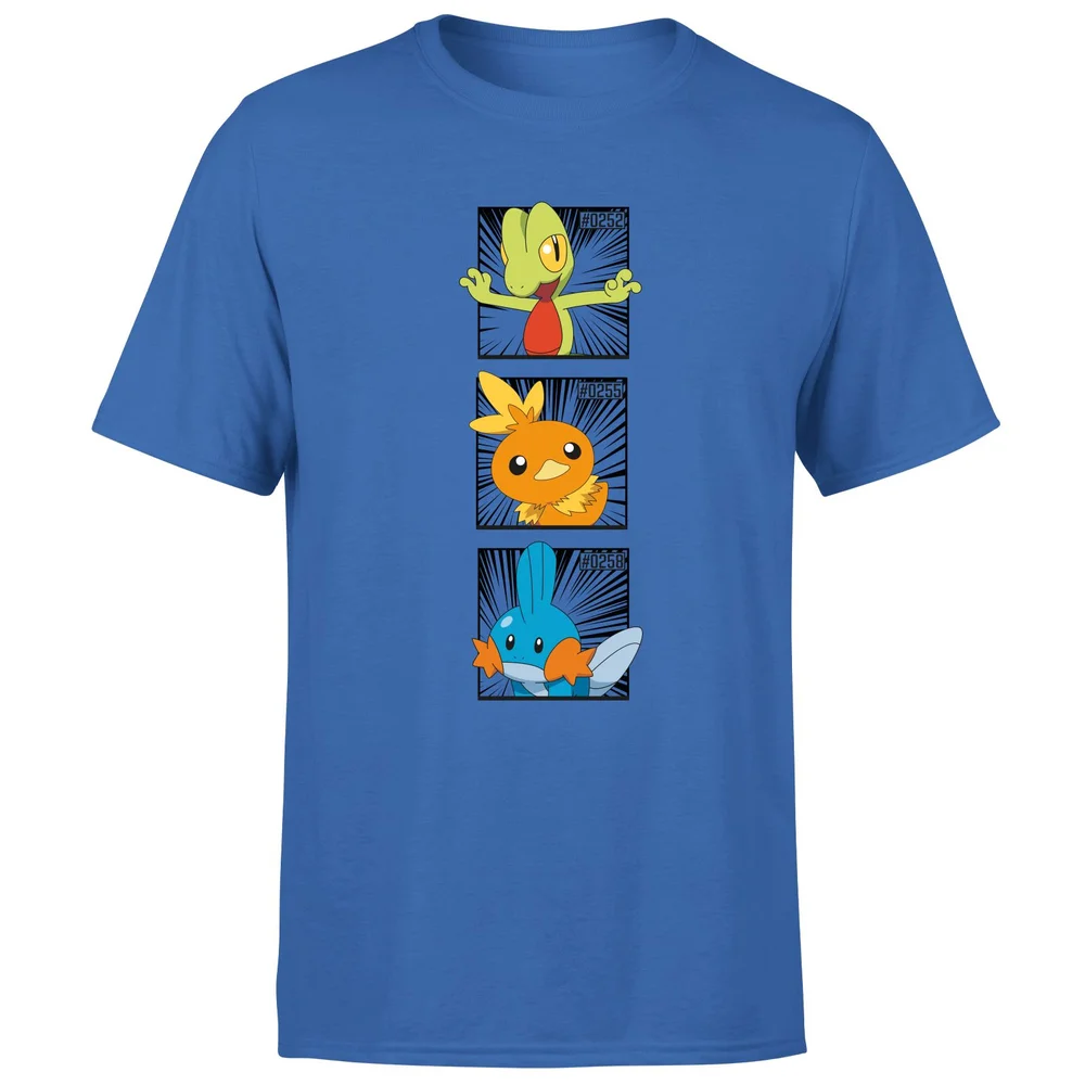 Pokemon Generation 3 Starters Men's T-Shirt - Blue - S Afbeelding 1