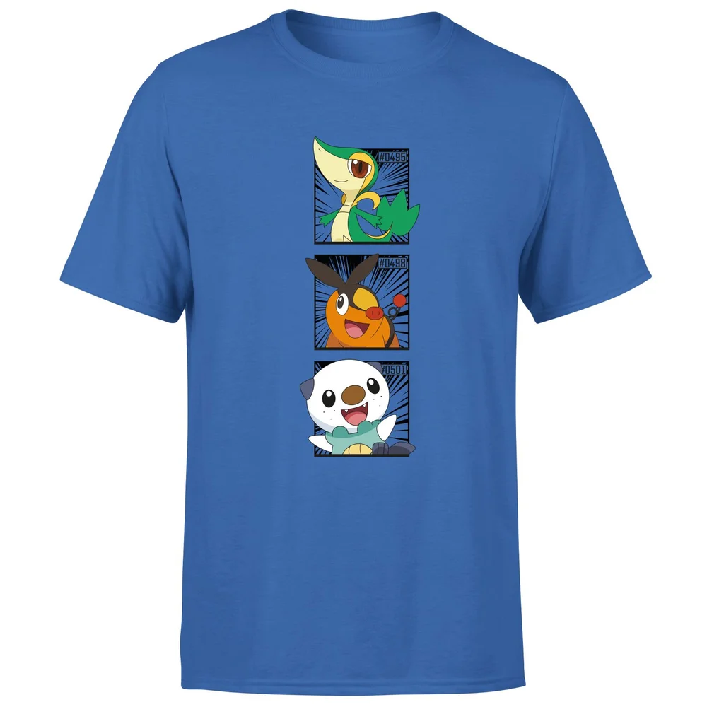 Pokemon Generation 5 Starters Men's T-Shirt - Blue - S Afbeelding 1