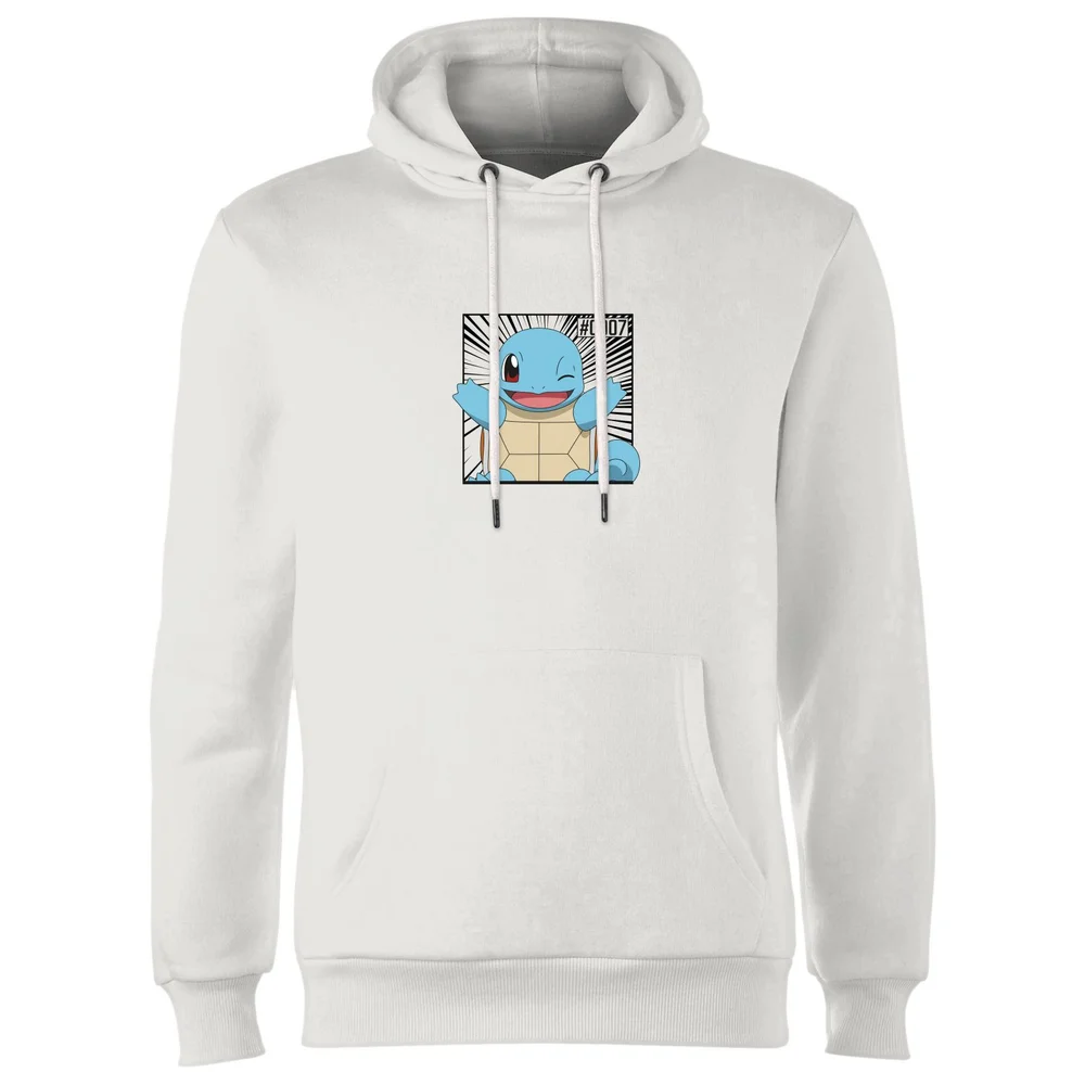 Pokémon Pokédex Squirtle #0007 Hoodie - White - S Afbeelding 1