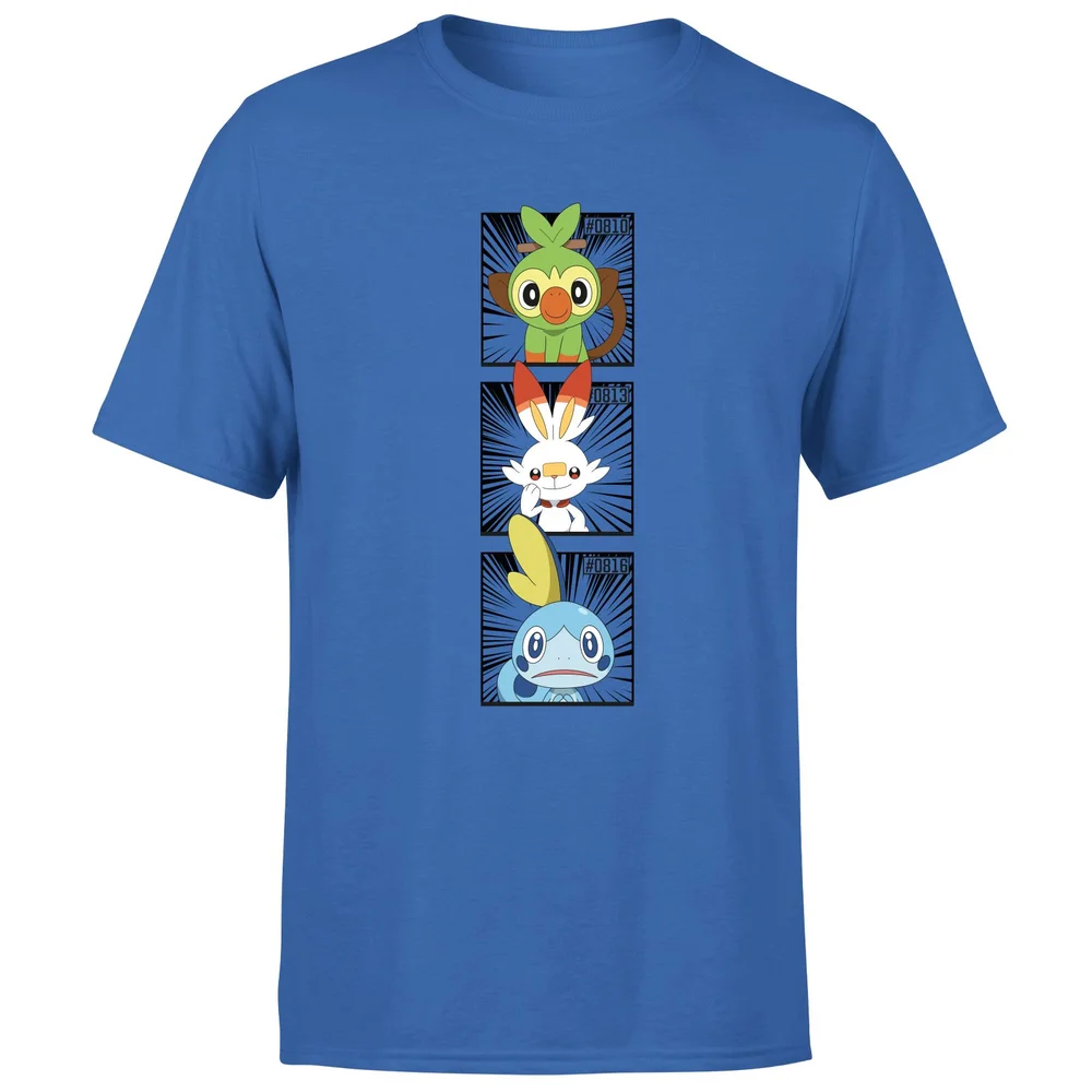 Pokemon Generation 8 Starters Men's T-Shirt - Blue - S Afbeelding 1