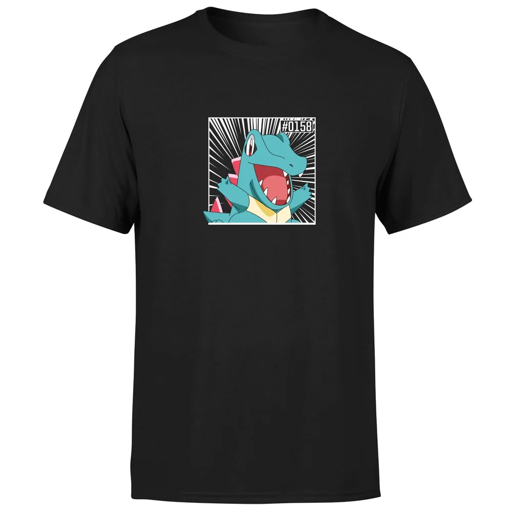 Pokemon Totodile Men's T-Shirt - Black - S Afbeelding 1