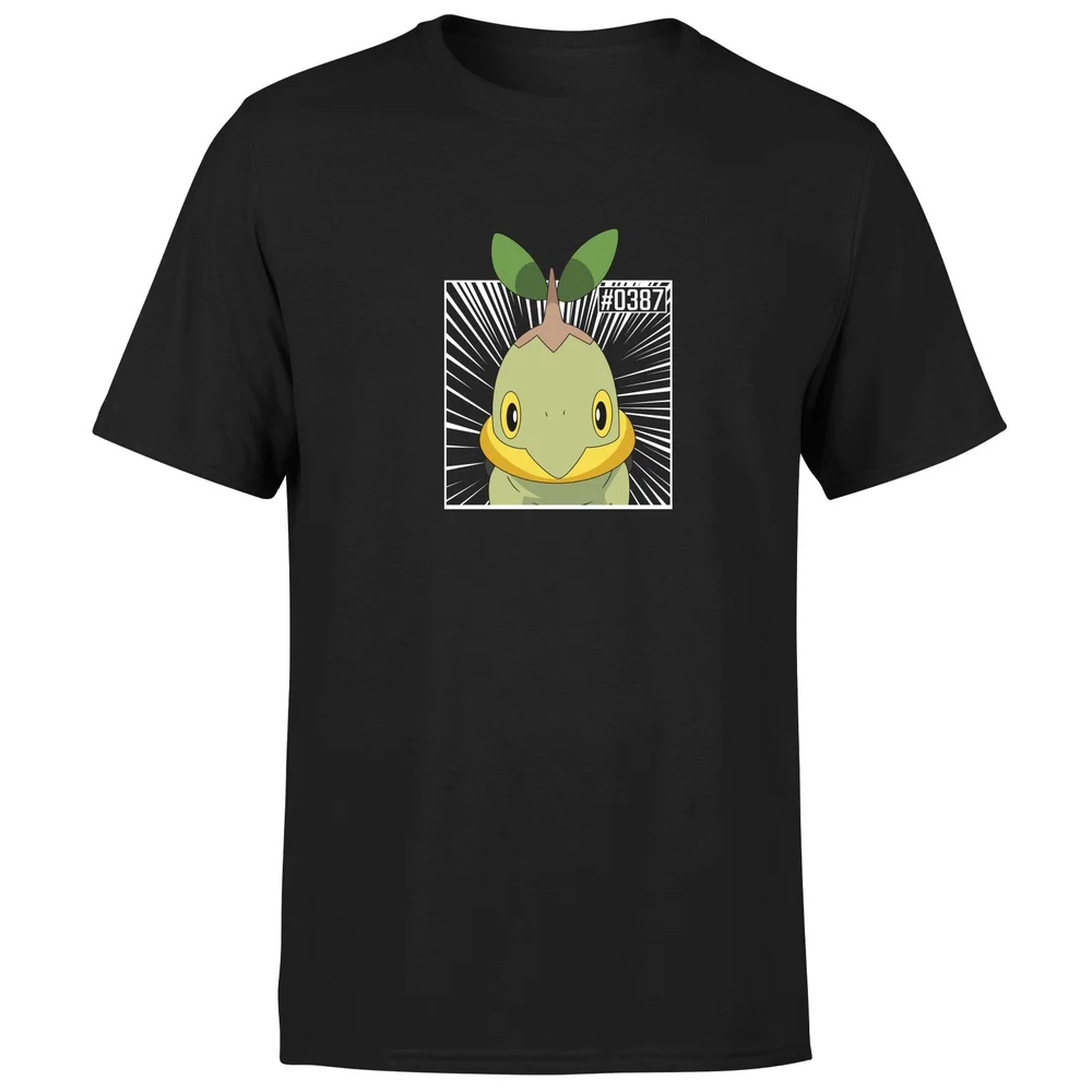 Pokemon Turtwig Men's T-Shirt - Black - S Afbeelding 1