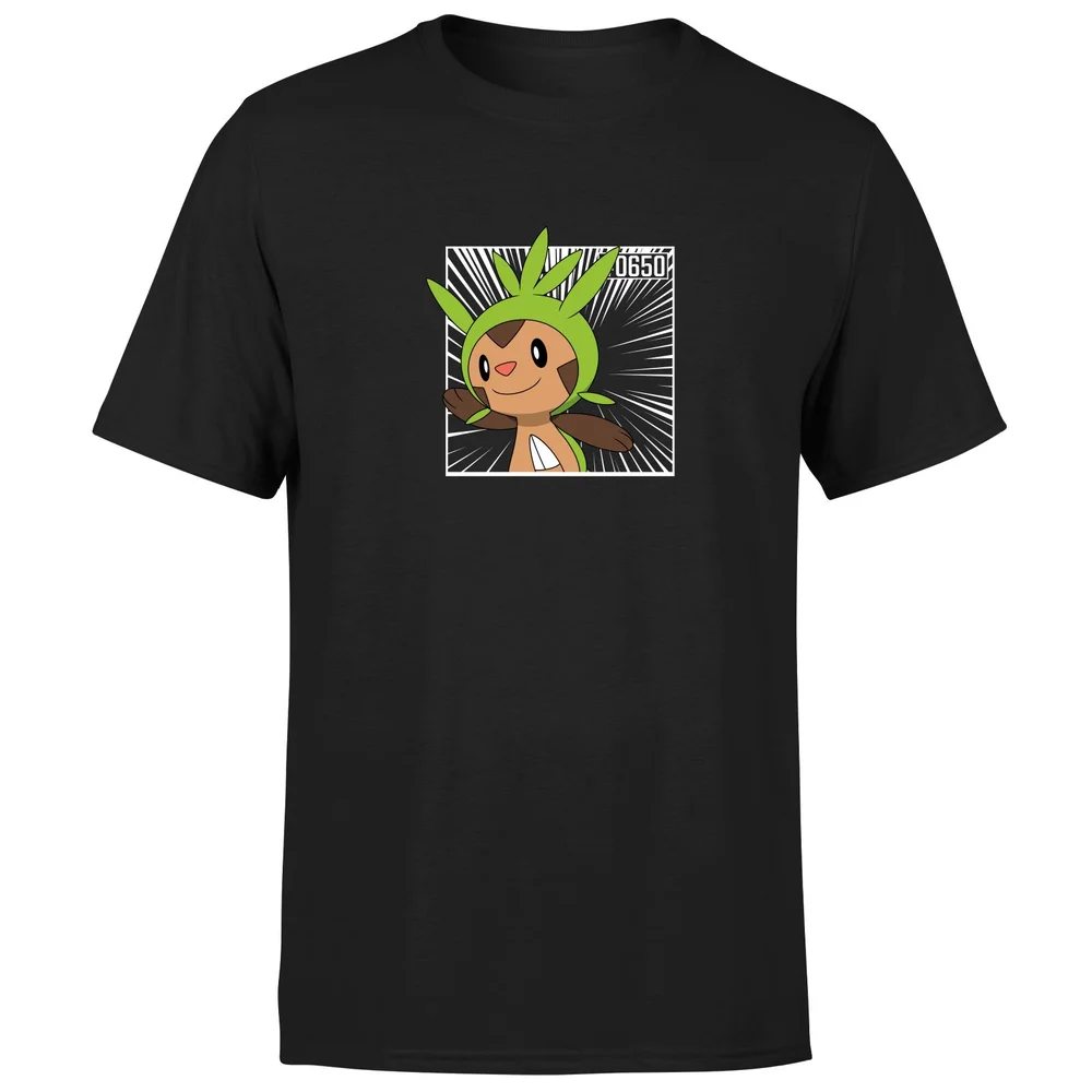 Pokemon Chespin Men's T-Shirt - Black - S Afbeelding 1