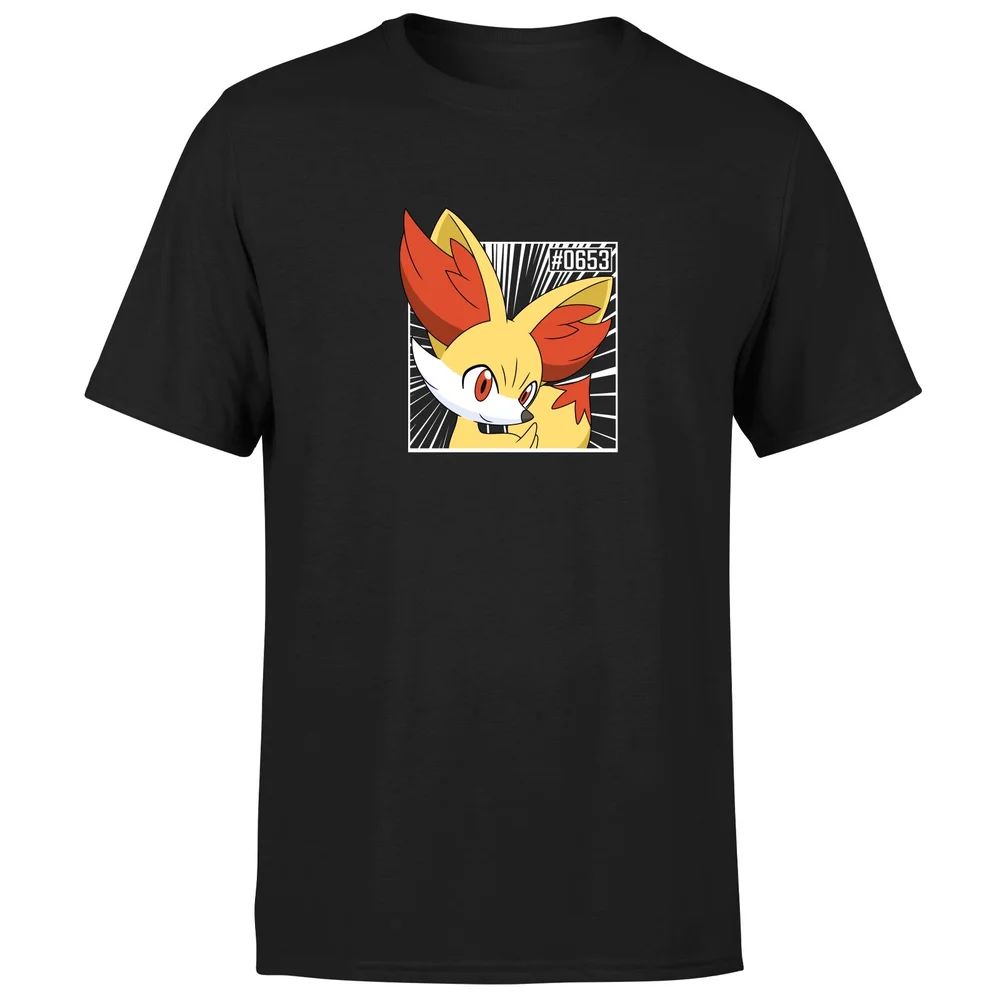 Pokemon Fennekin Men's T-Shirt - Black - S Afbeelding 1