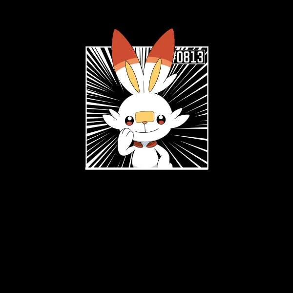 Pokemon Scorbunny Men's T-Shirt - Black