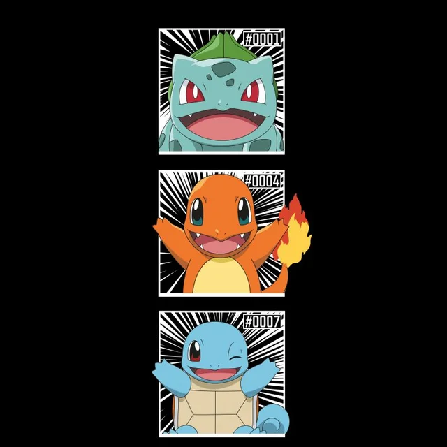 Pokemon Generation 1 Intro Men's T-Shirt - Black