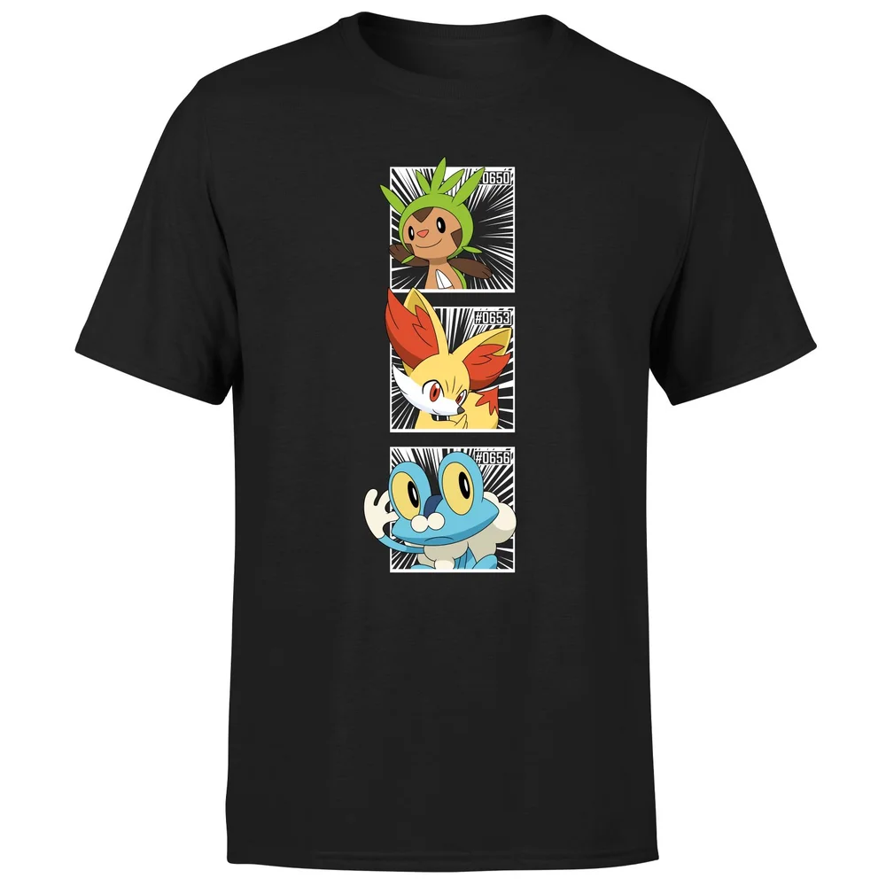 Pokemon Generation 6 Intro Men's T-Shirt - Black - S Afbeelding 1