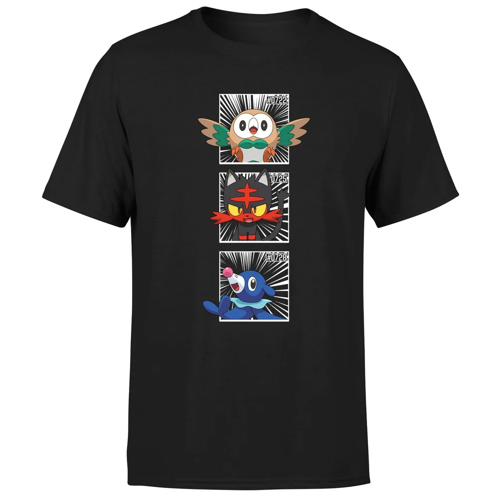Pokemon Generation 7 Intro Men's T-Shirt - Black - S Afbeelding 1