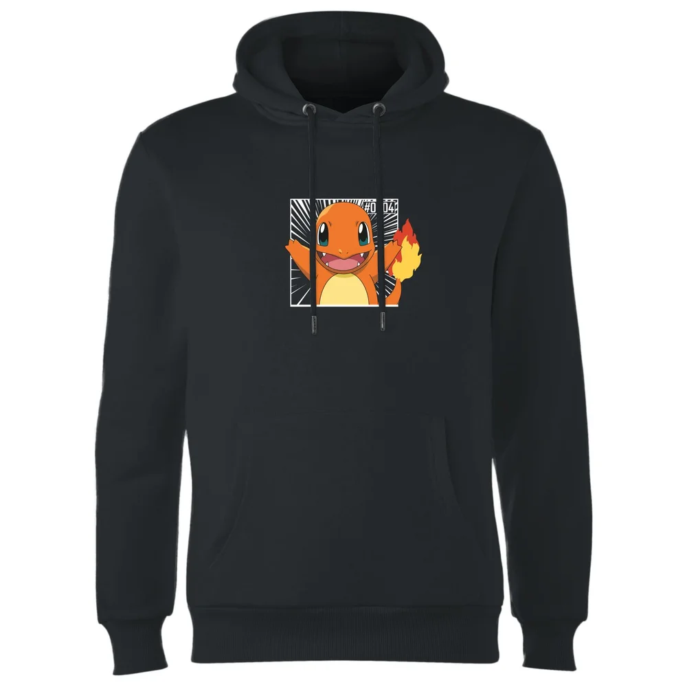 Pokémon Pokédex Charmander #0004 Hoodie - Black - S Afbeelding 1