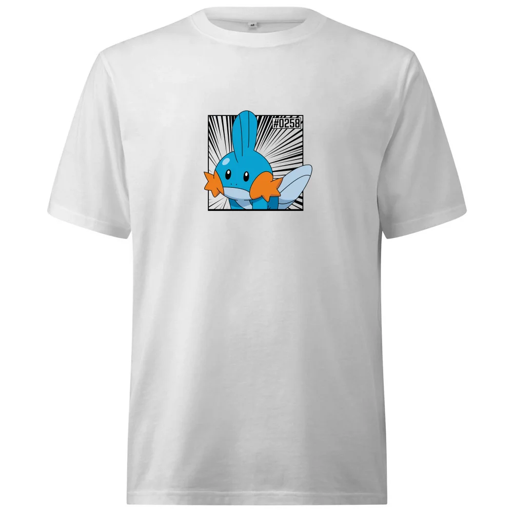 Pokemon Mudkip Oversized Heavyweight T-Shirt - White - XS Afbeelding 1