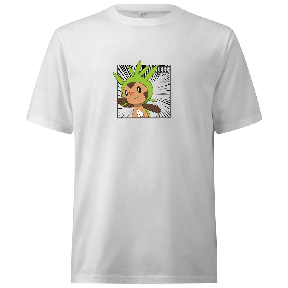 Pokemon Chespin Oversized Heavyweight T-Shirt - White - XS Afbeelding 1