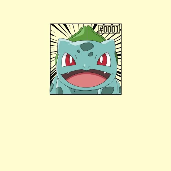 Pokémon Pokédex Bulbasaur #0001 Women's T-Shirt - Cream