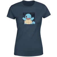 Pokémon Pokédex Squirtle #0007 Women's T-Shirt - Navy