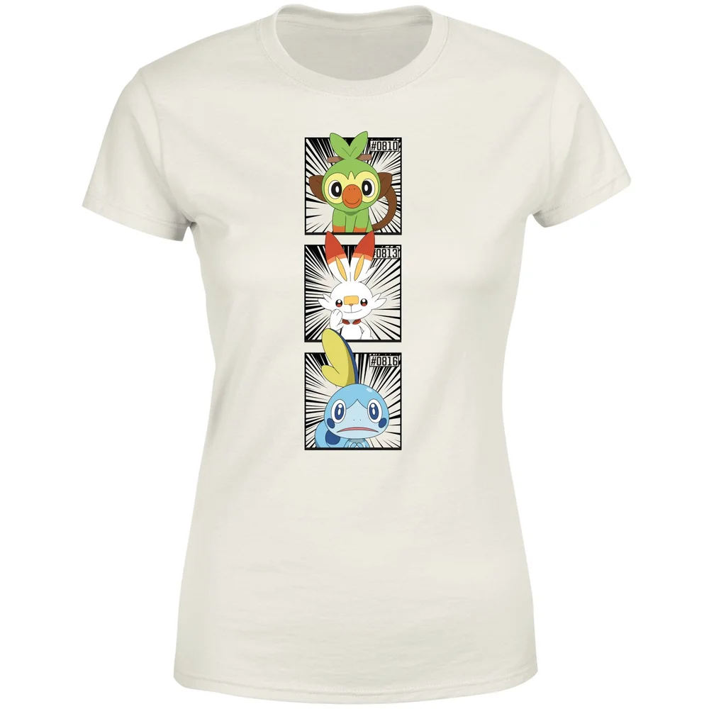 Pokemon Generation 8 Starters Women's T-Shirt - Cream - S Afbeelding 1