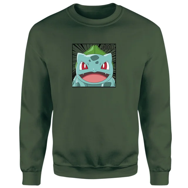 Pokémon Pokédex Bulbasaur #0001 Sweatshirt - Green