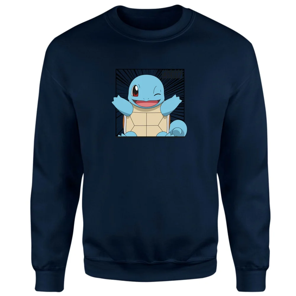 Pokémon Pokédex Squirtle #0007 Sweatshirt - Navy - S Afbeelding 1