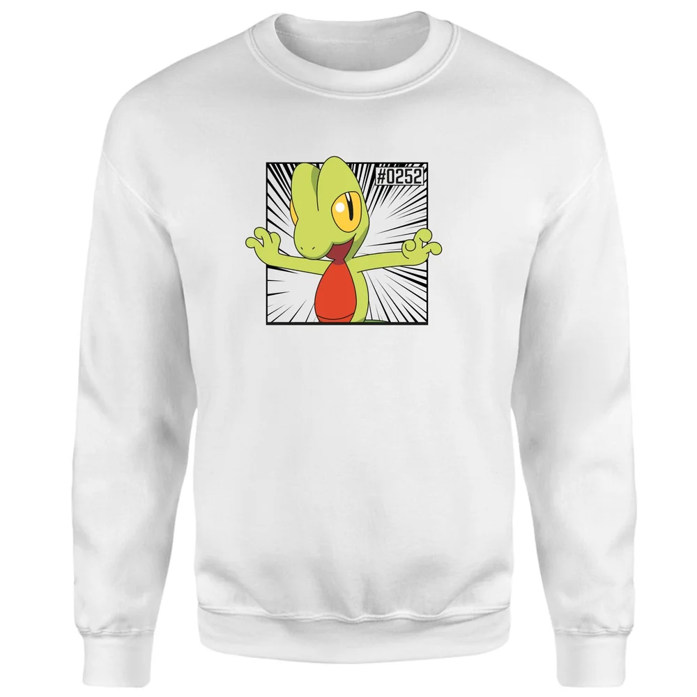 Pokemon Treecko Sweatshirt - White - S Afbeelding 1